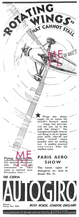 : Cierva Autogiro - Rotating Wings That Cannot Stall : Cierva Autogiro - Rotating Wings That Cannot Stall