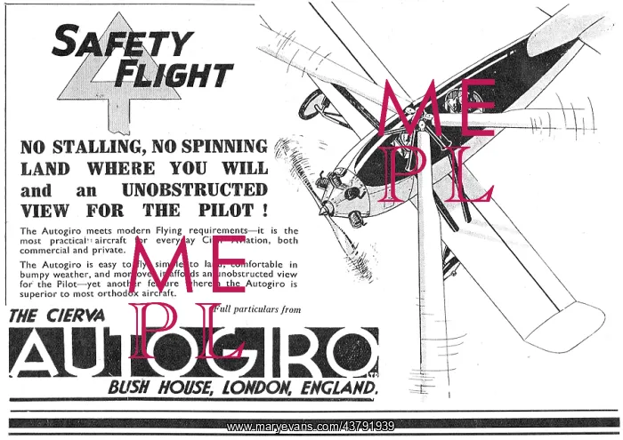 : Cierva Autogiro - No Spinning, No Stalling Safety Flight : Cierva Autogiro - No Spinning, No Stalling Safety Flight