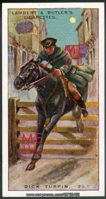 : CIG. CARD / DICK TURPIN : CIG. CARD / DICK TURPIN