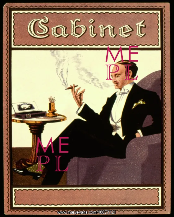  : Cigar box label design, Cabinet Cigars