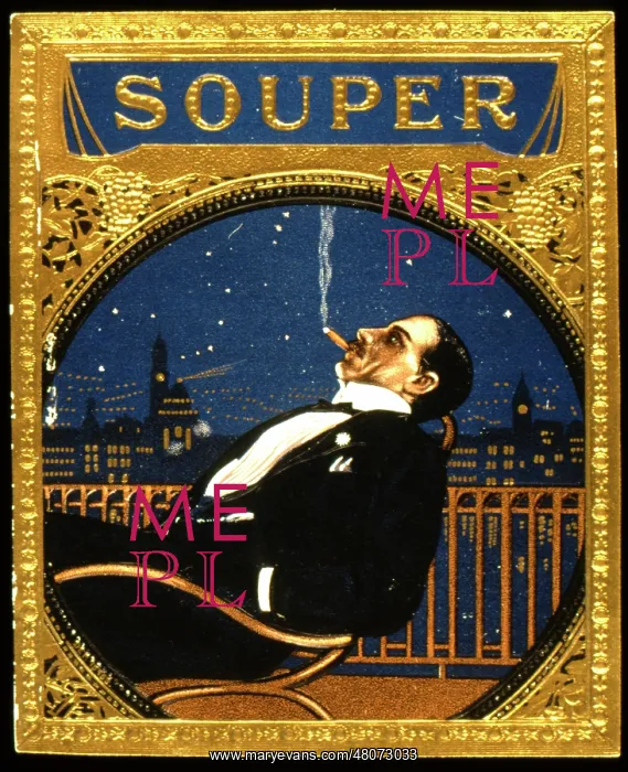  : Cigar box label design, Souper