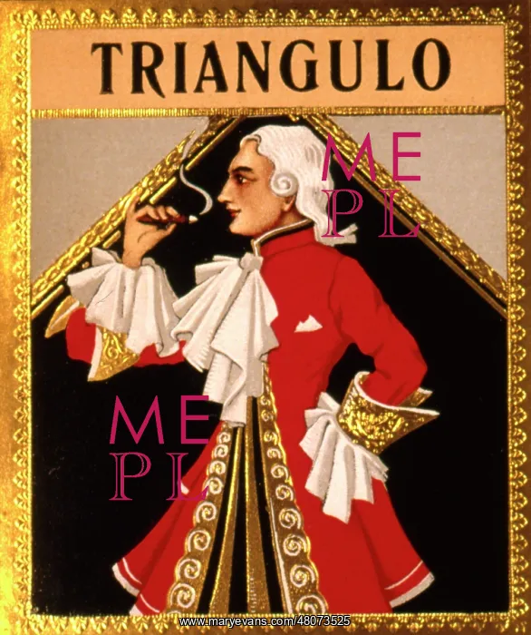  : Cigar box label, Triangulo cigars