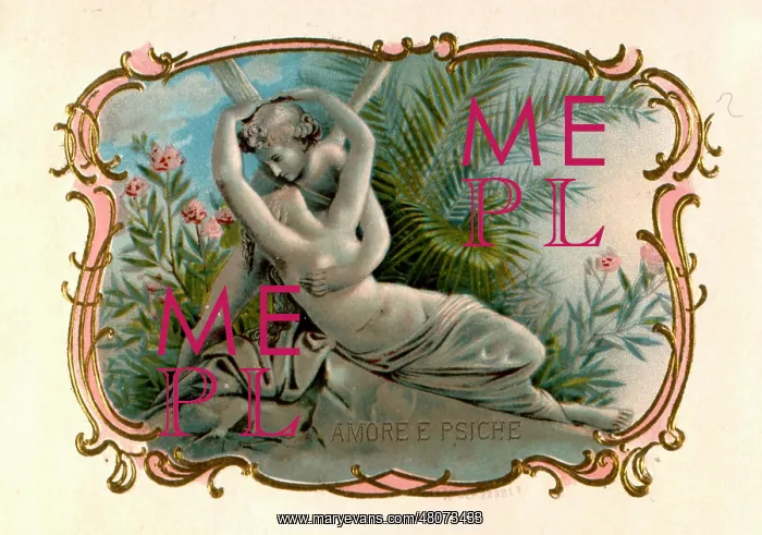 : Cigar label, Amor e Psiche (Cupid and Psyche) : Cigar label, Amor e Psiche (Cupid and Psyche)