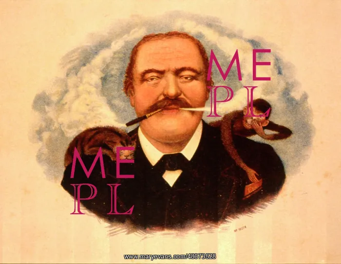 : Cigar label, printer's sample : Cigar label, printer's sample