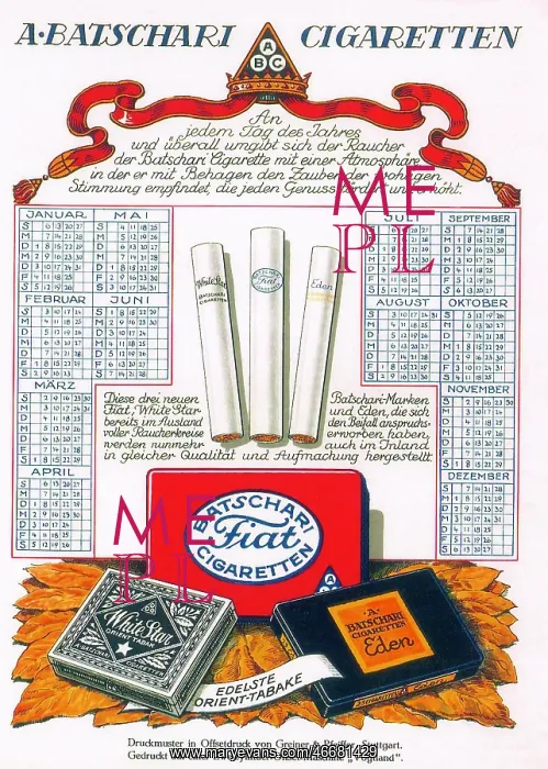 : Cigarette advert : Cigarette advert