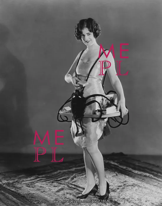 : Cigarette girl with lobster bib : Cigarette girl with lobster bib