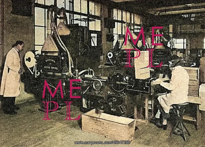 : Cigarette manufacturing machines at Arcadia Works : Cigarette manufacturing machines at Arcadia Works