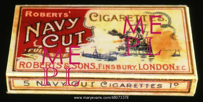 : Cigarette packet, Roberts Navy Cut : Cigarette packet, Roberts Navy Cut