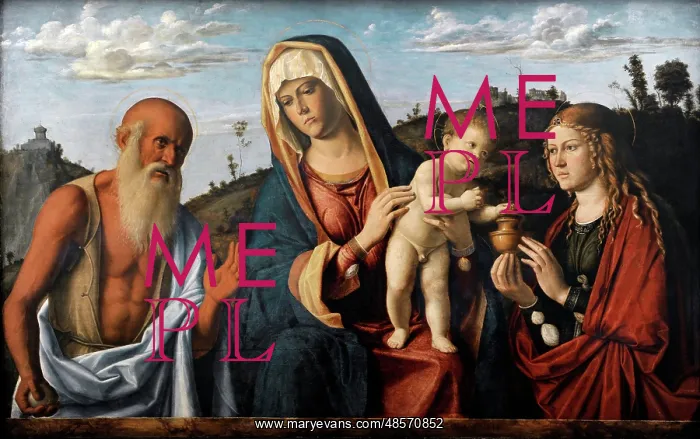 : Cima da Conegliano (1459-1517). Madonna and Child with Saint : Cima da Conegliano (1459-1517). Madonna and Child with Saint