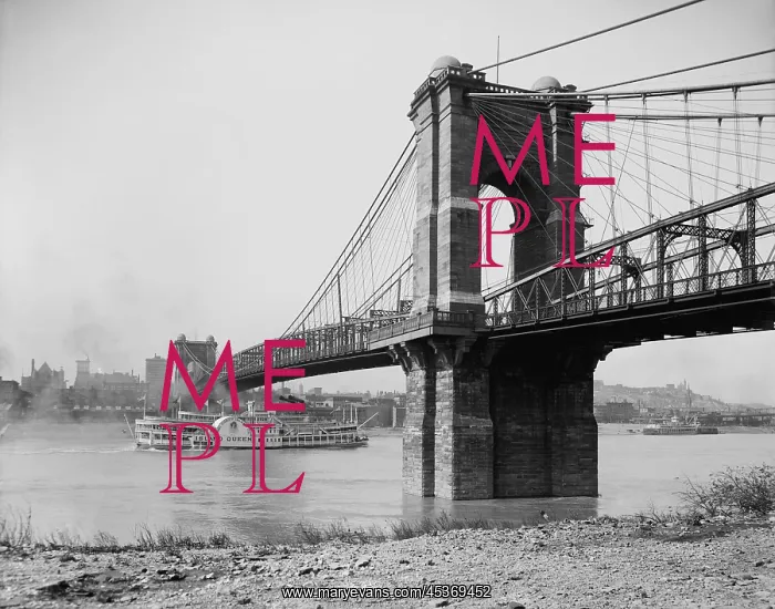 : Cincinnati-Covington Bridge was the longest : Cincinnati-Covington Bridge was the longest