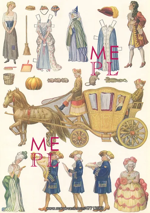 : Cinderella Paper Dolls : Cinderella Paper Dolls