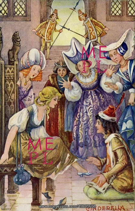 : Cinderella tries on the glass slipper