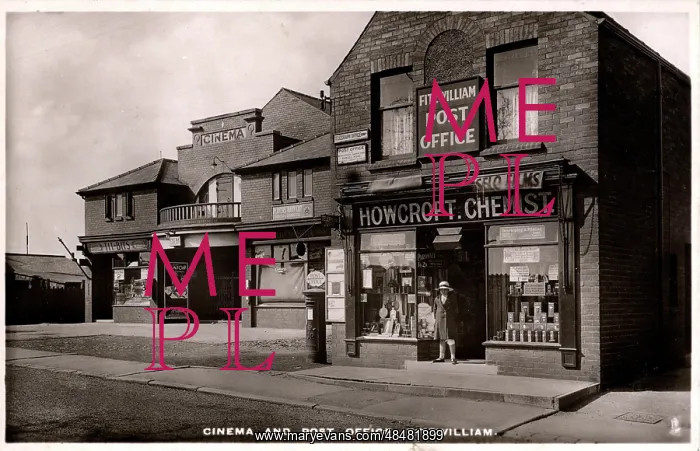 : Cinema & Post Office, Fitzwilliam, Yorkshire : Cinema & Post Office, Fitzwilliam, Yorkshire