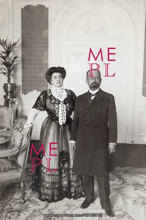 : Cipriano Castro with his wife in Berlin, 1908 : Cipriano Castro with his wife in Berlin, 1908