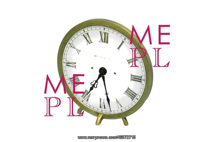 : Circular brass night clock - illuminated : Circular brass night clock - illuminated