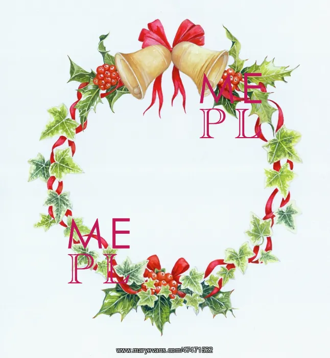  : Circular Christmas border