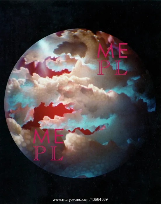 : Circular photograph of sky and clouds : Circular photograph of sky and clouds