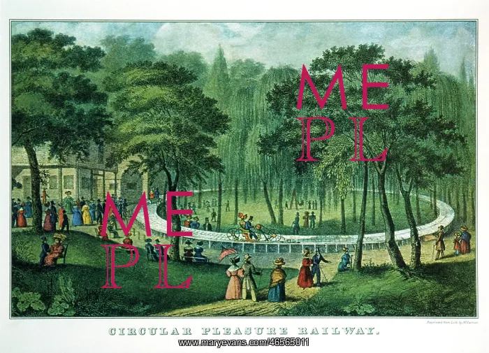 : Circular Pleasure Railway in a park : Circular Pleasure Railway in a park