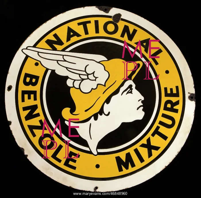: Circular sign for National Benzole Mixture : Circular sign for National Benzole Mixture