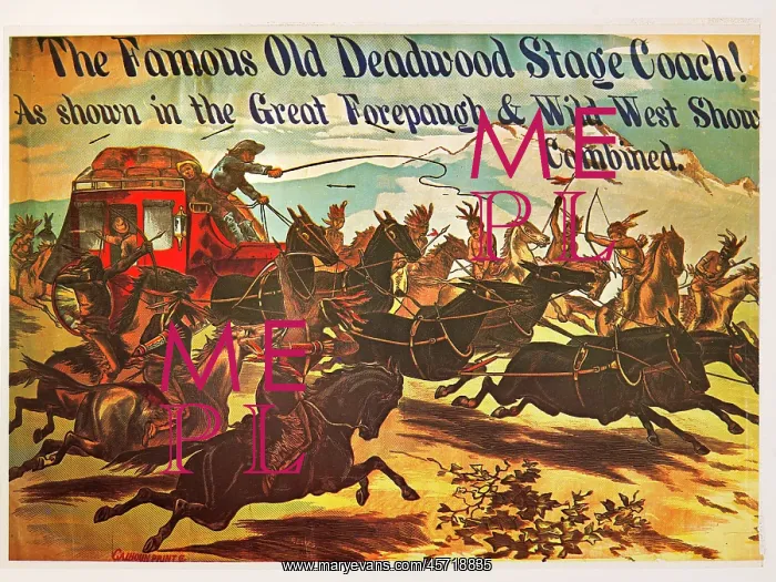: Circus. The Famous Old Deadwood Stage Coach! As Shown in the Great Forepaugh : Circus. The Famous Old Deadwood Stage Coach! As Shown in the Great Forepaugh