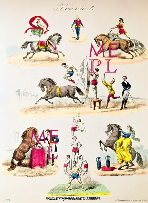 : circus, acrobatics, circus riding, lithograph : circus, acrobatics, circus riding, lithograph