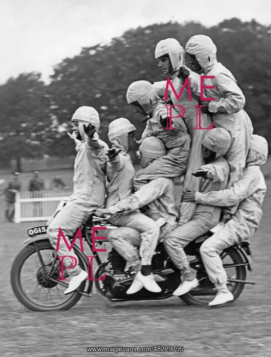 : Circus arts with bikes, 1930 : Circus arts with bikes, 1930