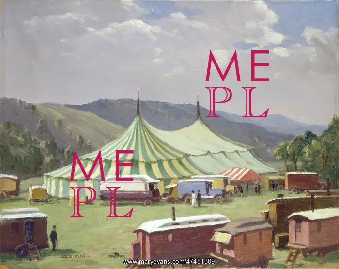 : The Circus ' big tent, trucks and caravans : The Circus ' big tent, trucks and caravans
