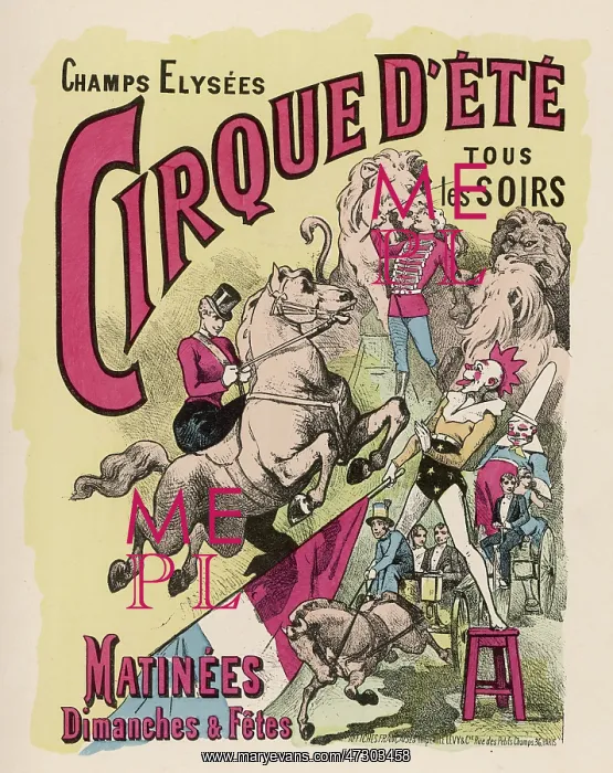 : CIRCUS POSTER / PARIS : CIRCUS POSTER / PARIS