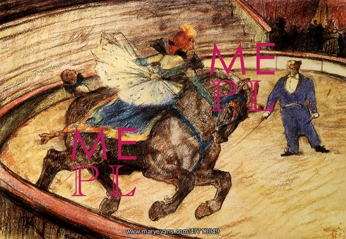 : At the Circus: Work in the Ring, by Toulouse-Lautrec : At the Circus: Work in the Ring, by Toulouse-Lautrec