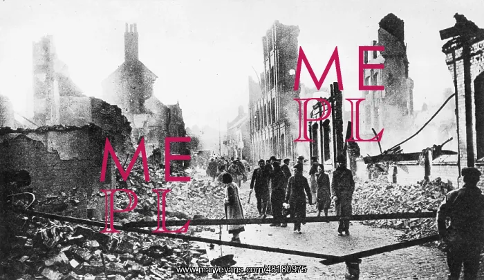 : The city center of Coventry, 1941 : The city center of Coventry, 1941