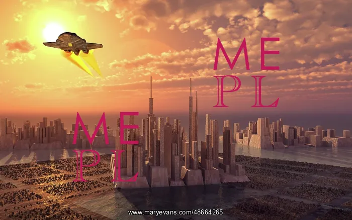 : A city of the future at a coastal location : A city of the future at a coastal location