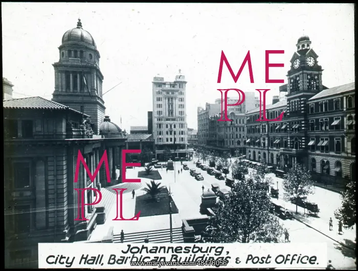 : City Hall, Barbican Buildings & Post Office, Johannesburg : City Hall, Barbican Buildings & Post Office, Johannesburg