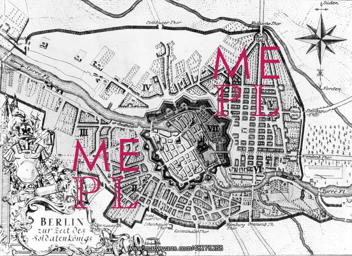 : City map of Berlin, around 1730 : City map of Berlin, around 1730
