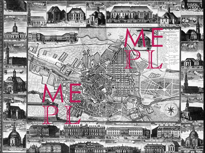 : City map of Berlin, around 1750 : City map of Berlin, around 1750