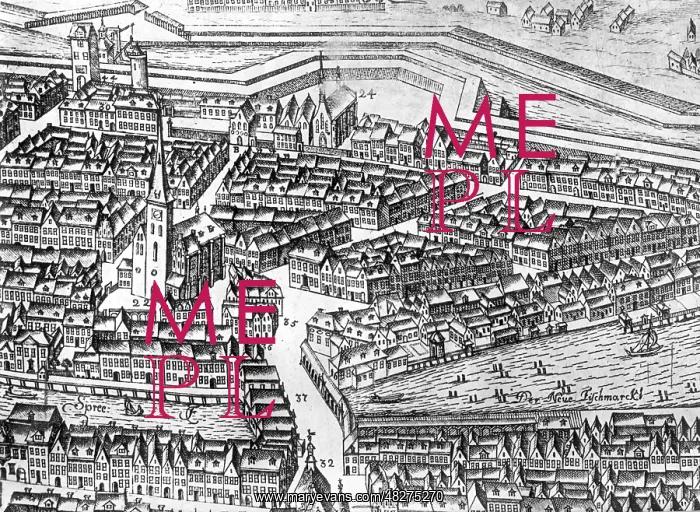 : City view of Berlin, 1688 : City view of Berlin, 1688