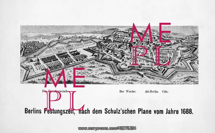 : City view of Berlin, 1688 : City view of Berlin, 1688