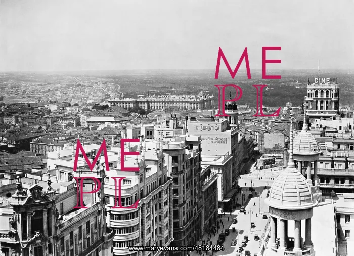 : City view of Madrid, 1934 : City view of Madrid, 1934