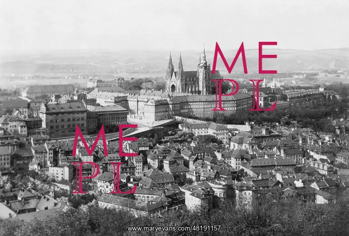 : City view of Prague, 1917 : City view of Prague, 1917