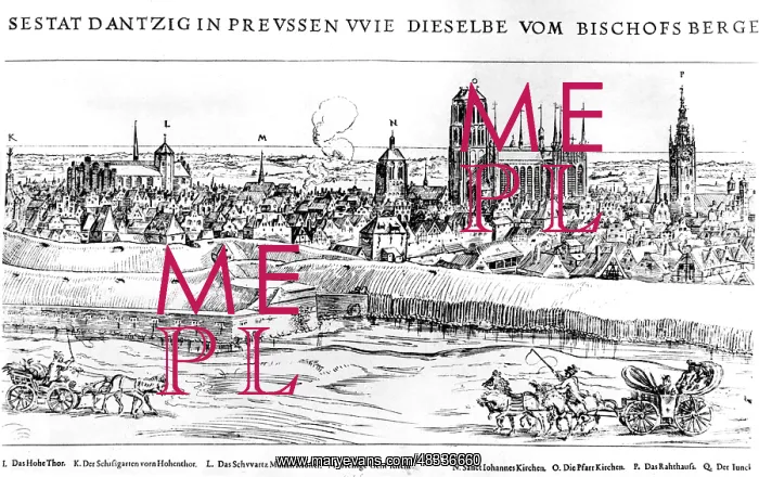: Cityscape of Danzig, 1595 : Cityscape of Danzig, 1595