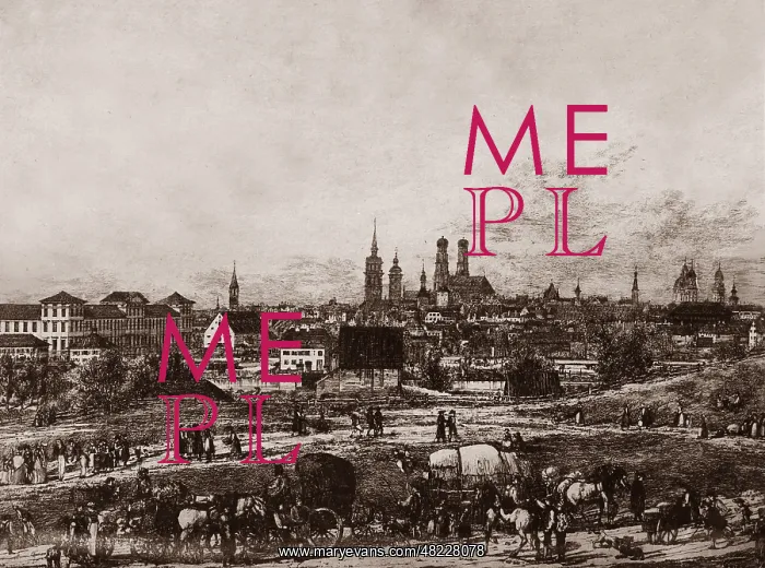 : Cityscape of Munich, 1810 : Cityscape of Munich, 1810