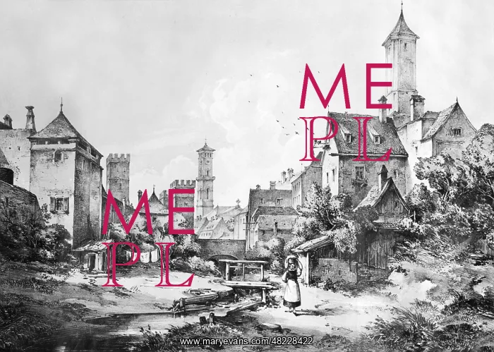 : Cityscape of Munich, 1840 : Cityscape of Munich, 1840