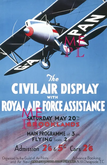 : CIVIL AIR DISPLAY- 1920S : CIVIL AIR DISPLAY- 1920S