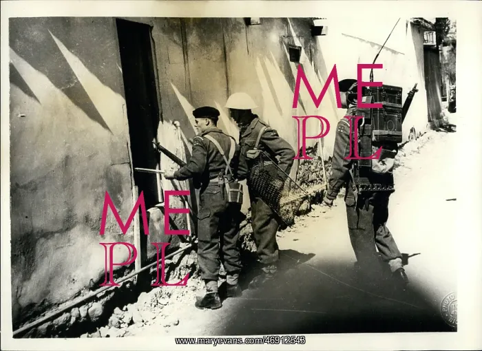 : Civil War. Mar. 03, 1956 - British troops make house-to -house search in Nicosia : Civil War. Mar. 03, 1956 - British troops make house-to -house search in Nicosia