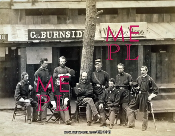 : Civil War. Ambrose Everett Burnside with ? : Civil War. Ambrose Everett Burnside with ?