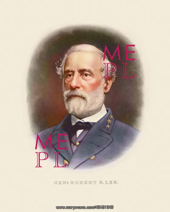 : Civil War artwork of Confederate General Robert E. Lee : Civil War artwork of Confederate General Robert E. Lee