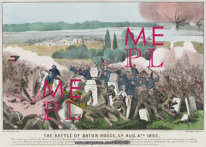 : US Civil War. Battle of Baton Rouge, August : US Civil War. Battle of Baton Rouge, August