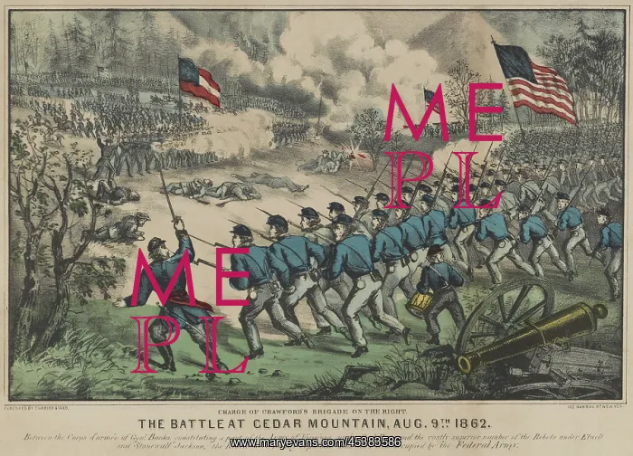 : US Civil War. Battle of Cedar Mountain, August : US Civil War. Battle of Cedar Mountain, August