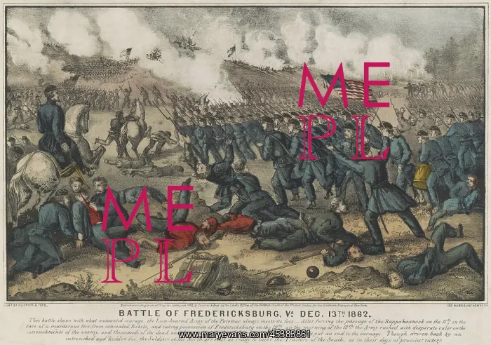 : US Civil War, Battle of Fredericksburg, Dec : US Civil War, Battle of Fredericksburg, Dec