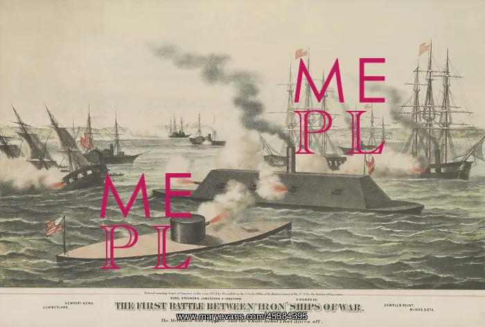 : US Civil War, Battle of Hampton Roads, on : US Civil War, Battle of Hampton Roads, on