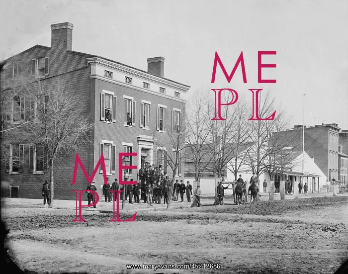 : The Civil War, clerks in front of office ? : The Civil War, clerks in front of office ?